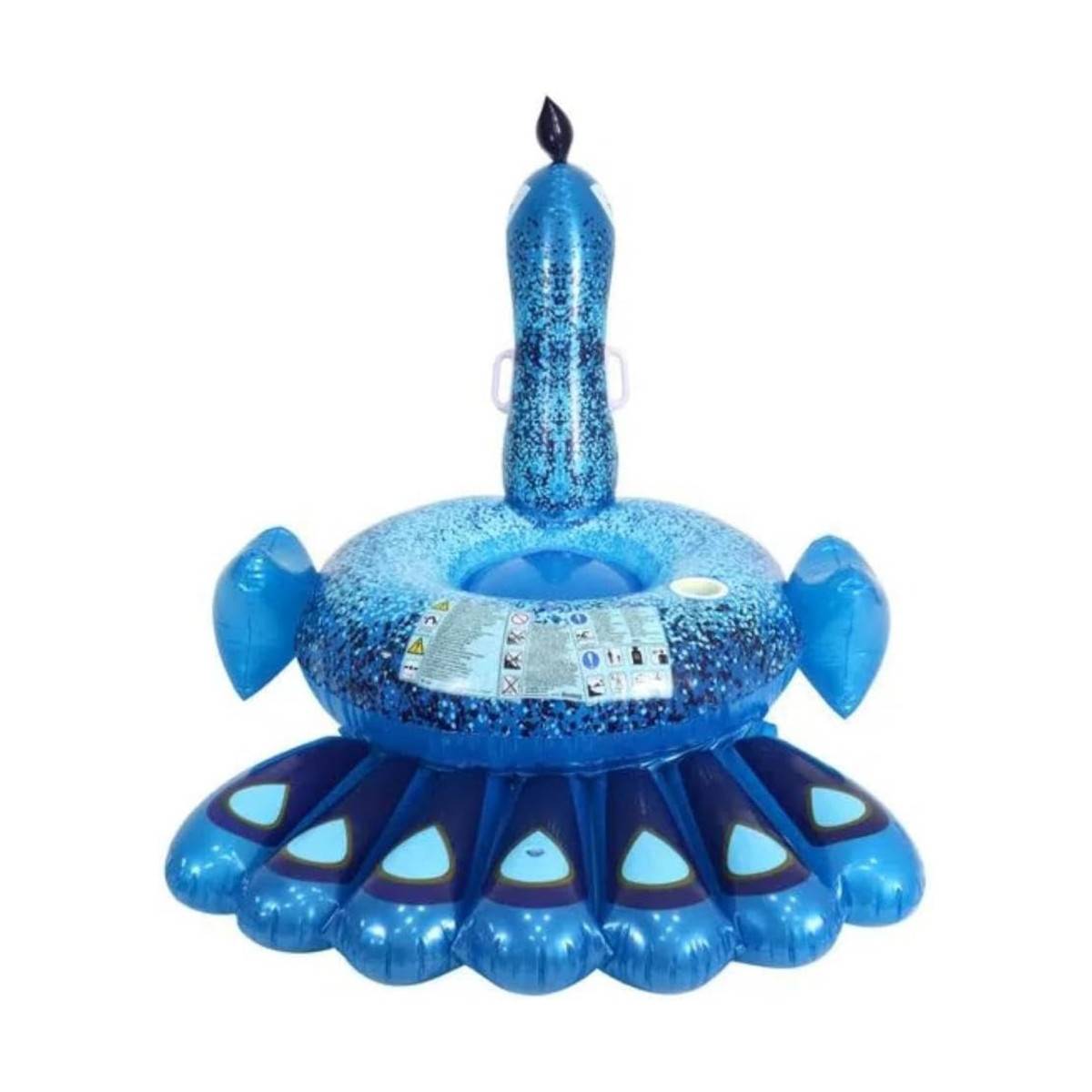 Bestway 41101 - Schwimmtier - Pfau (198x164cm) Ride-On Aufblastier Vogel