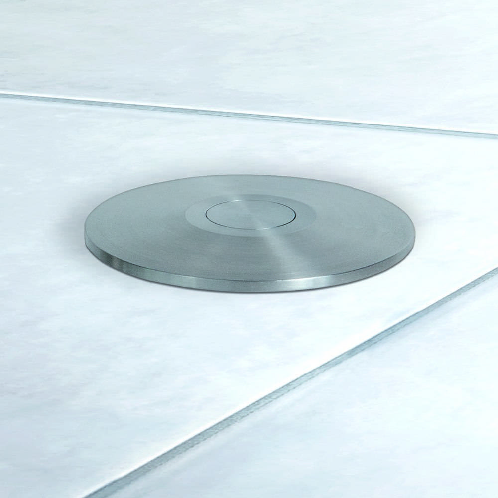 Planet Bodenschließmulde BM-R Ø11/25,edelstahl, Ø10,m.Staubsch.