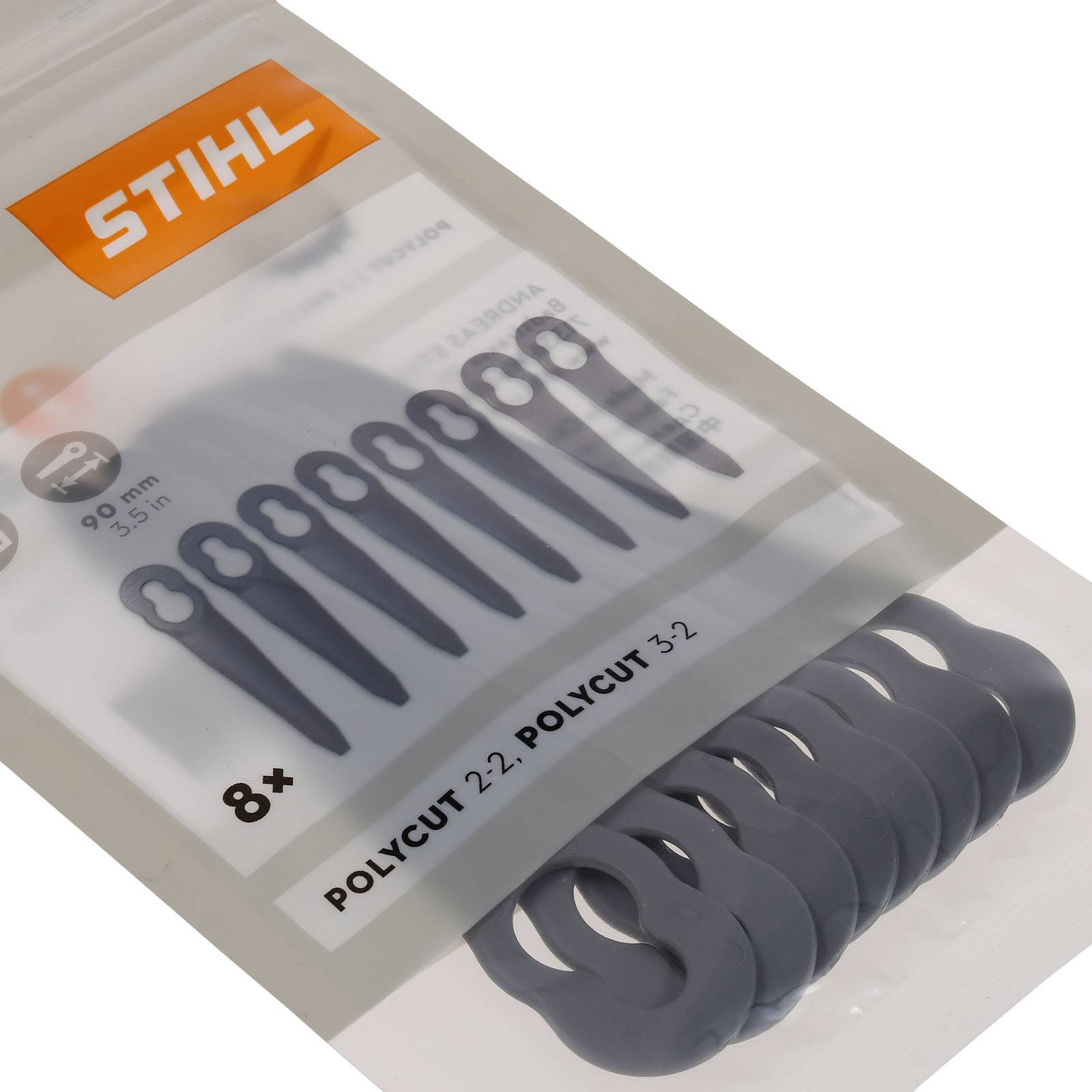8x Stihl Kunststoffmesser für PolyCut 2-2 und PolyCut 3-2 , 40080071000