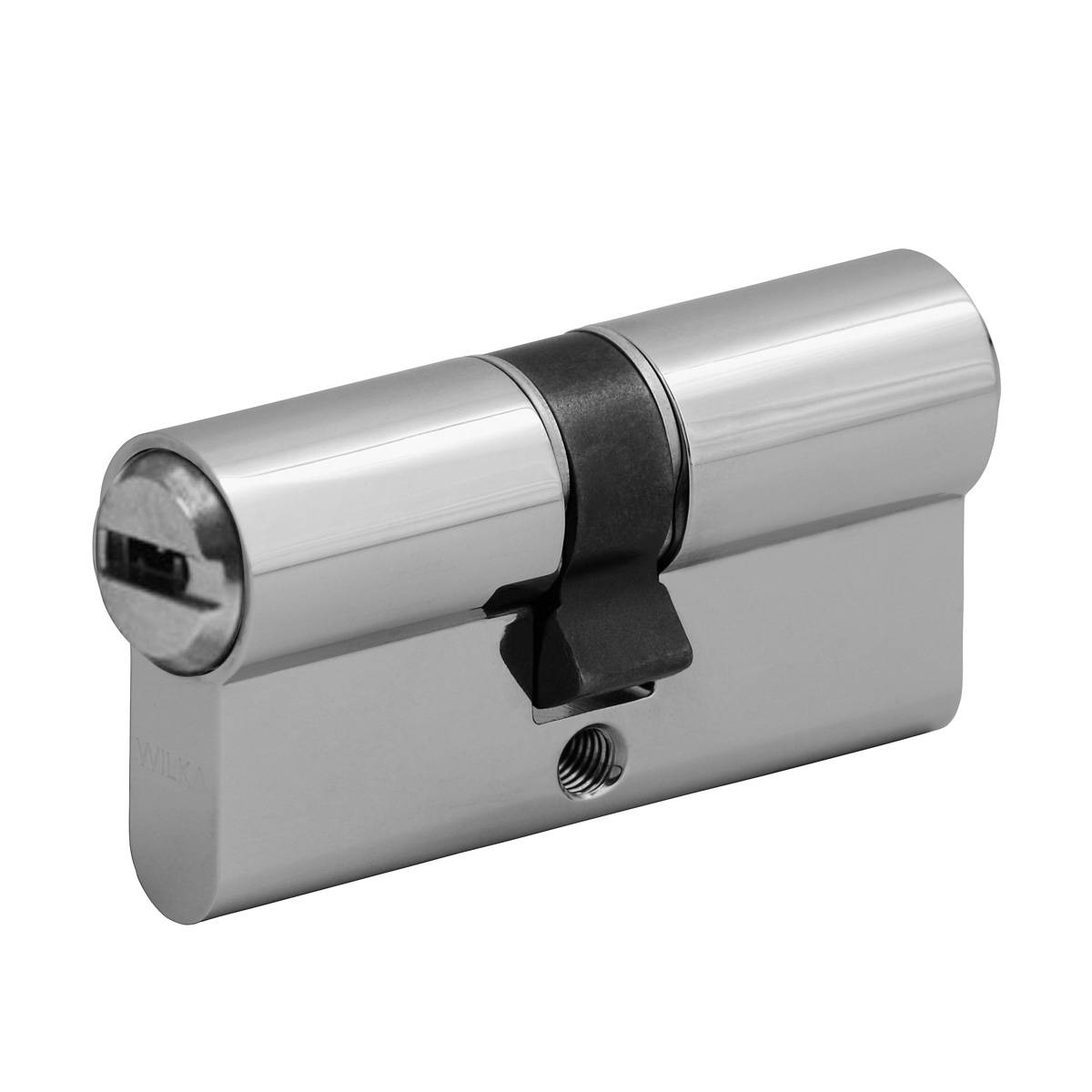 WILKA Profilzyl. mit Si-Karte 3663 N+G, 30-90 mm, inkl. 3 Neusilberschlüssel S3