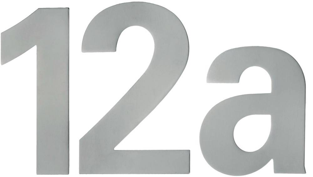 Format Hausnummer "7" inkl. Dübel und Schrauben 150mm ER matt