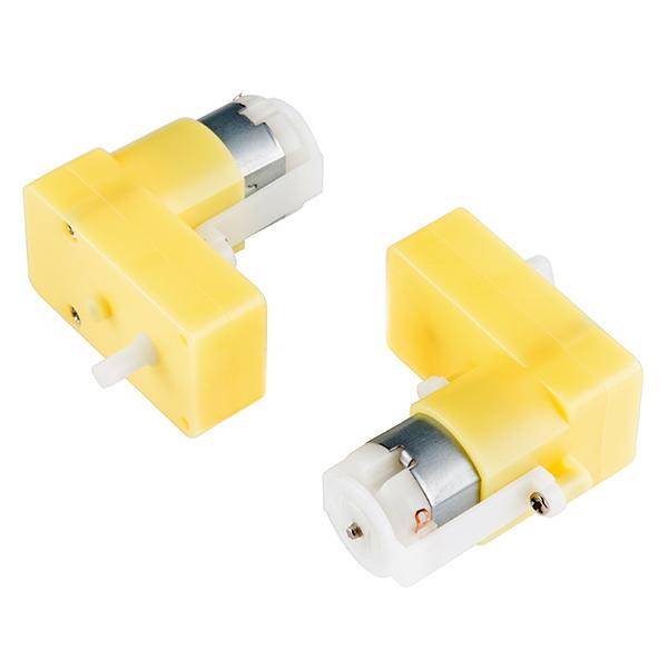 Hobby-Getriebemotor, 65 U/min, rechter Winkel, 2 Stück