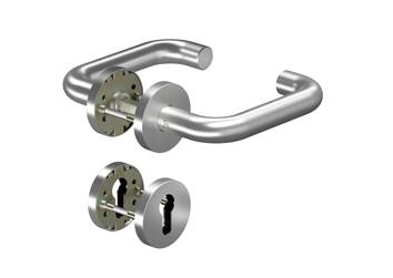 Ogro Rosettengarnitur Pure Kl. 3 U-Form 8100/6501/6612, Edelstahl, PZ