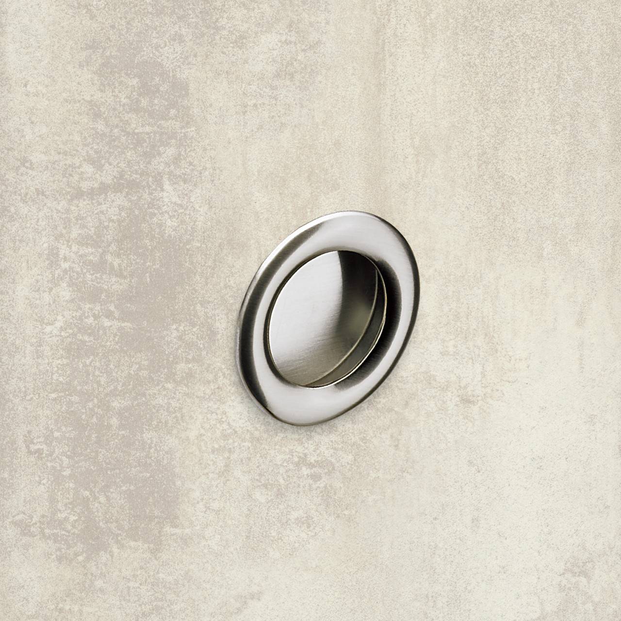 Einsetzgriff Borgoa,  0, H 11 mm, ø 41 mm, Edelstahl Optik