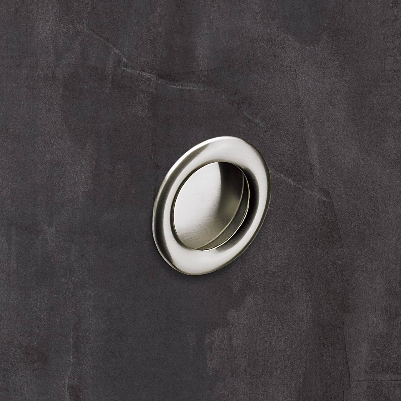 Einsetzgriff Borgoa,  0, H 11 mm, ø 41 mm, Edelstahl Optik