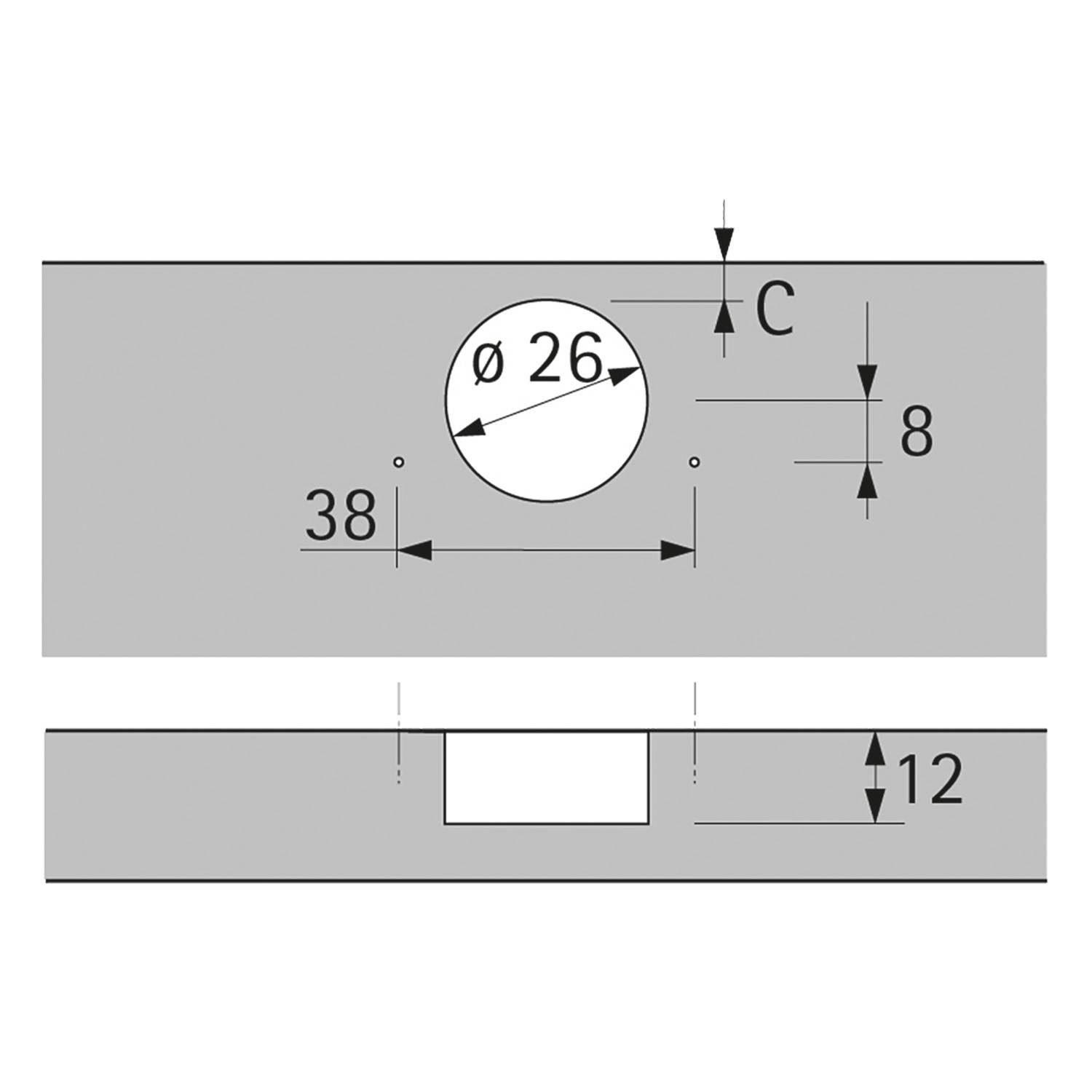 Intermat 9924-T42/26 Kr.0mm , 95 Grad Topf 26 mm
