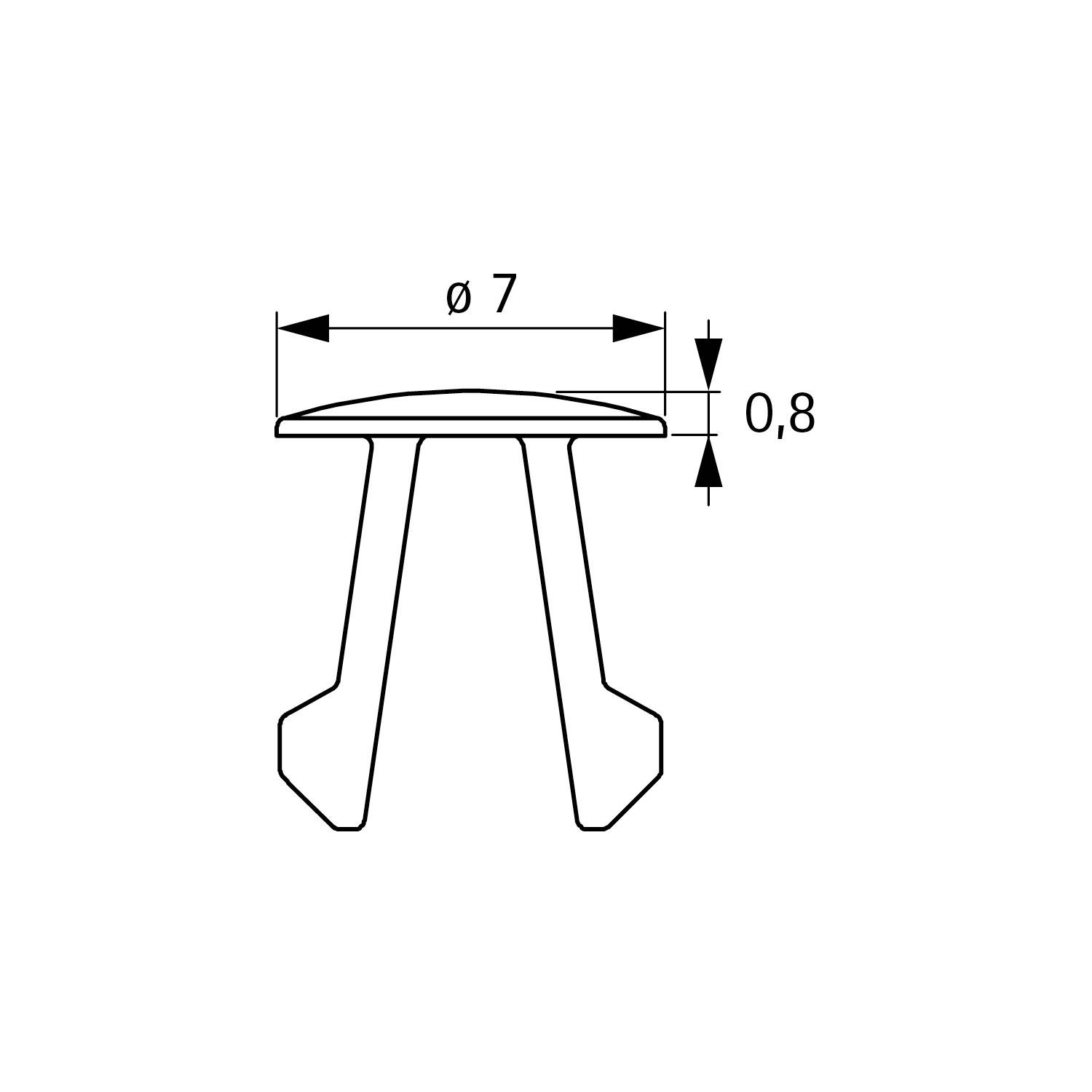 Cadro Blindstopfen Kst. schwarz