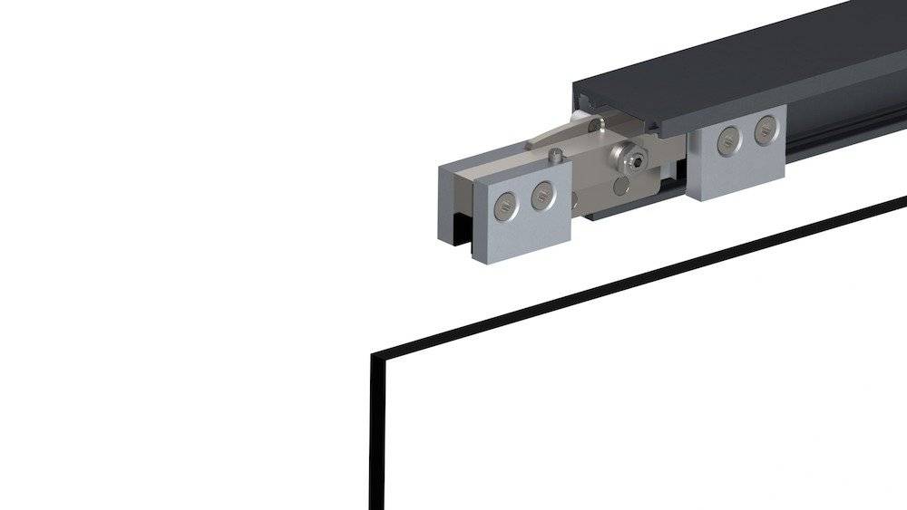 HELM GT-L 80 Garnitur schwarz matt, Dämpfer, 2500 mm, Wand