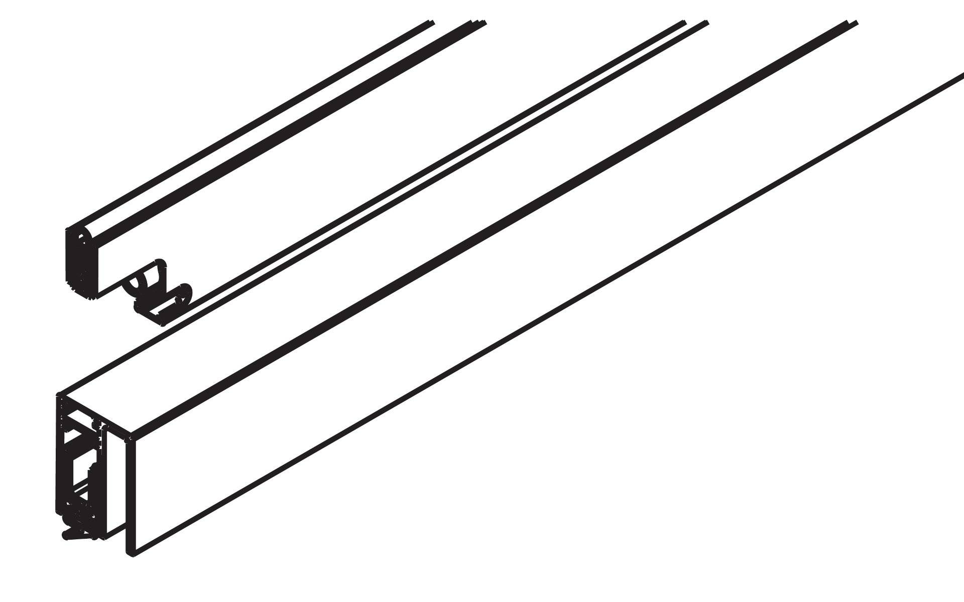 Abstrakte schwarze Linien, die sich auf weißem Hintergrund kreuzen und geometrische Formen und Winkel bilden.