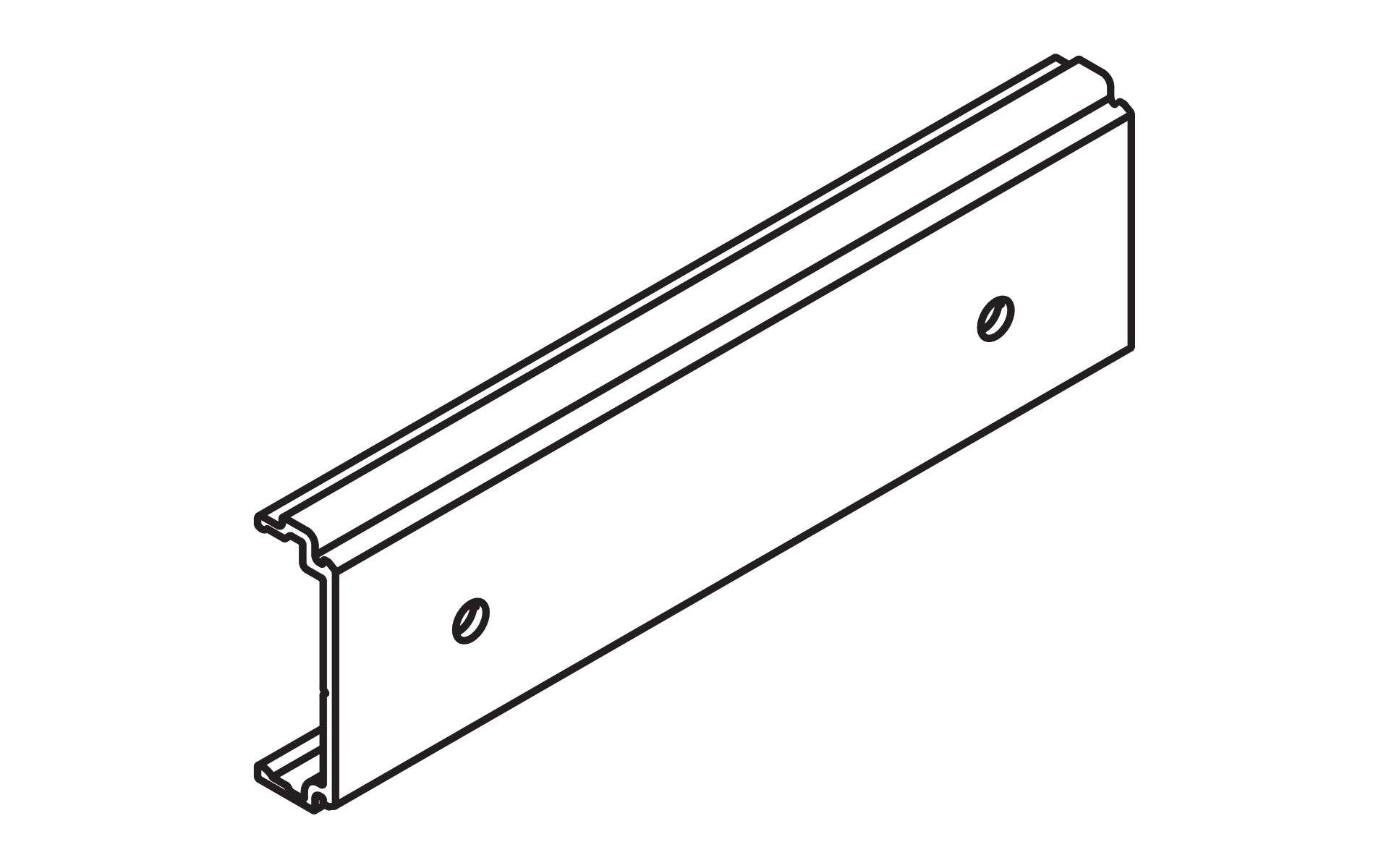Hawa Clip-Teil für Holzund Alublende, Alu, gelocht