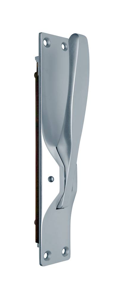 N+D Türtreibriegel - DENI PORTA Classic, für Vierkantstangen, E5 silber eloxiert