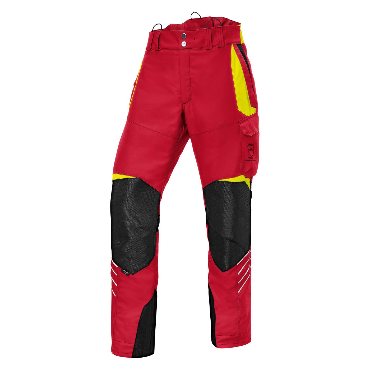 Kübler Forest Schnittschutzhose Psa 3 Rot/Warngelb L-82