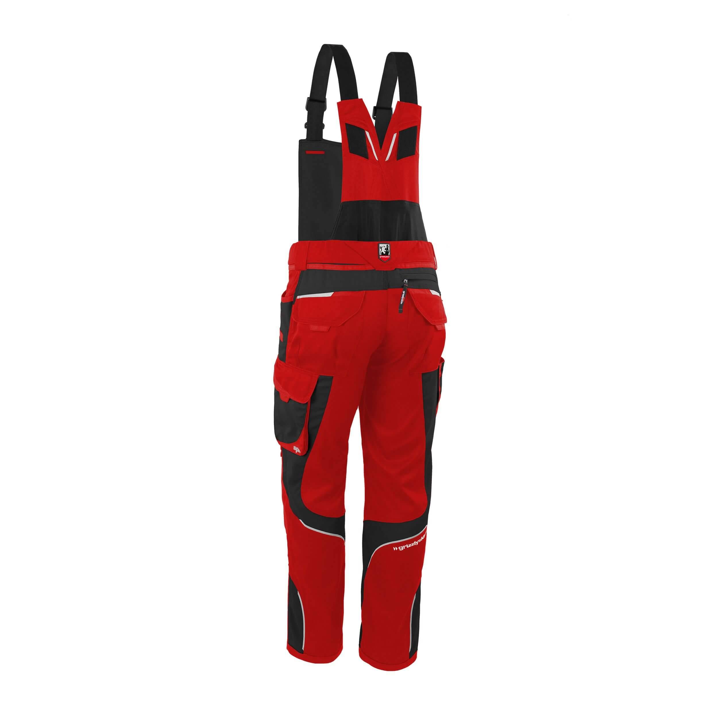QUALITEX HIGH QUALITY WORKWEAR Latzhose IRON - rot/schwarz - Herren: 21