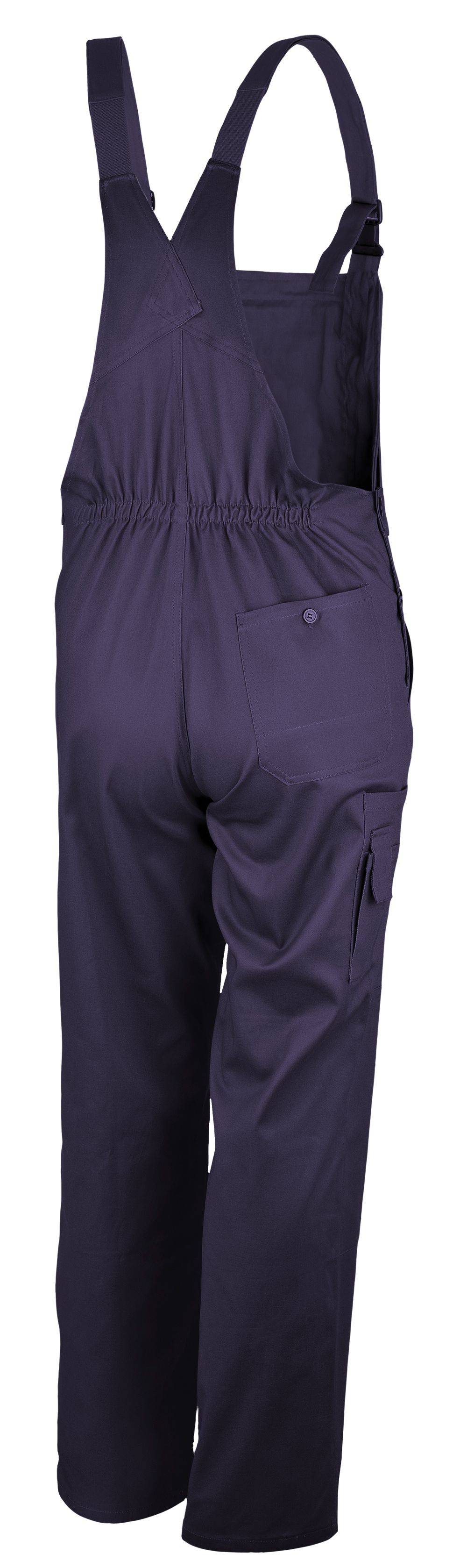 Violette Cargohosen mit hinteren und seitlichen Taschen.