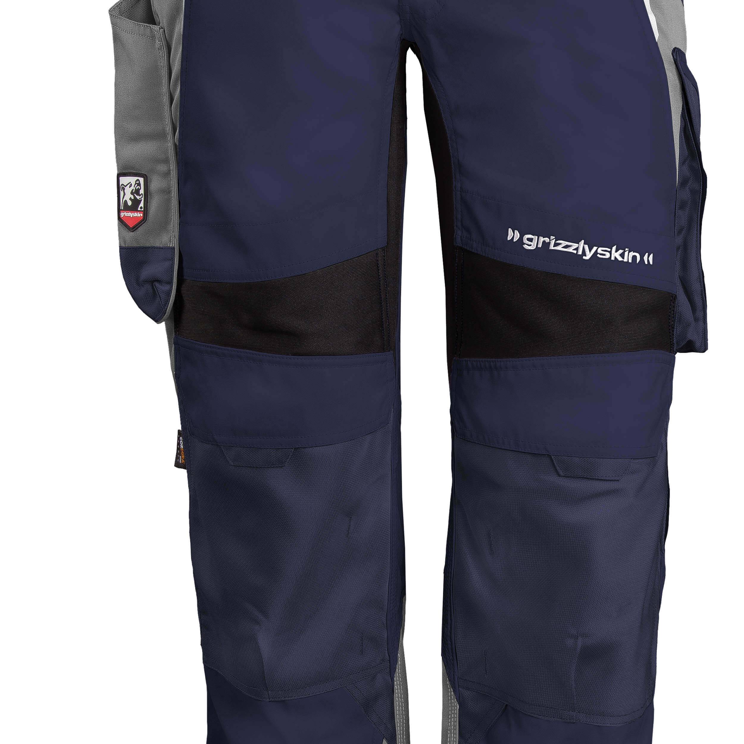 QUALITEX HIGH QUALITY WORKWEAR Bundhose IRON - marine/grau - Herren: 58 Damen: 52