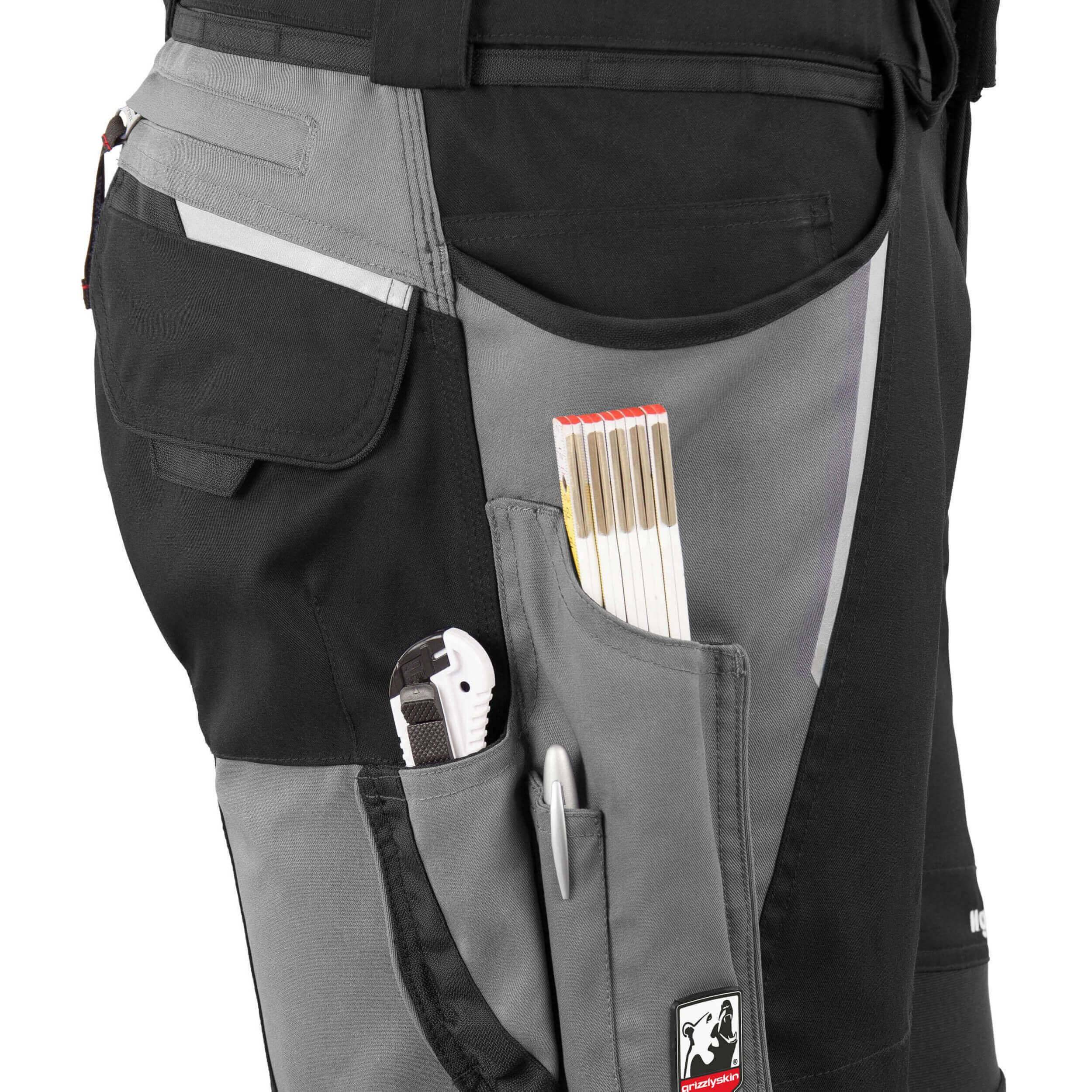 QUALITEX HIGH QUALITY WORKWEAR Bundhose IRON - schwarz/grau - Herren: 24