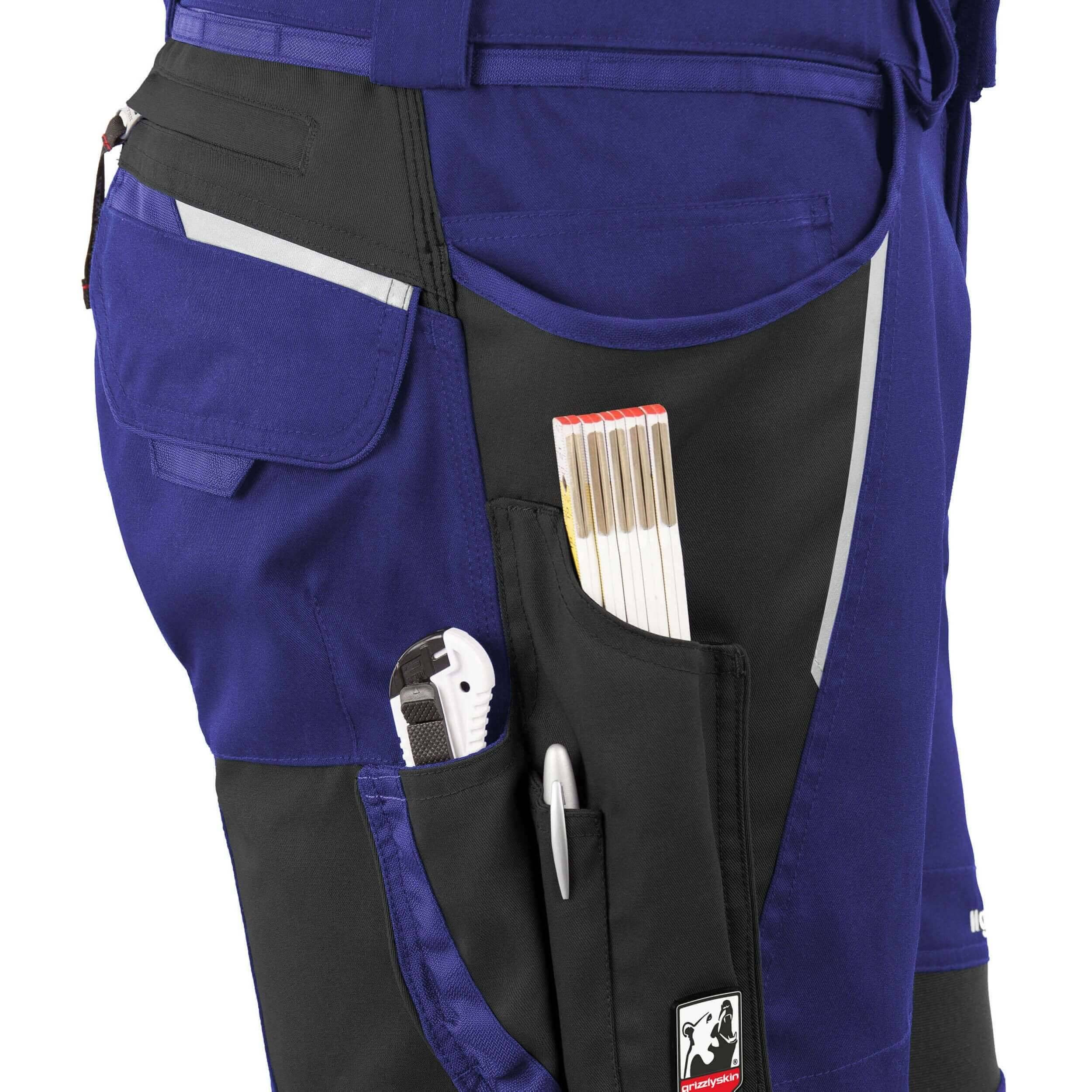 QUALITEX HIGH QUALITY WORKWEAR Bundhose IRON - kornblau/schwarz - Herren: 46 Damen: 40