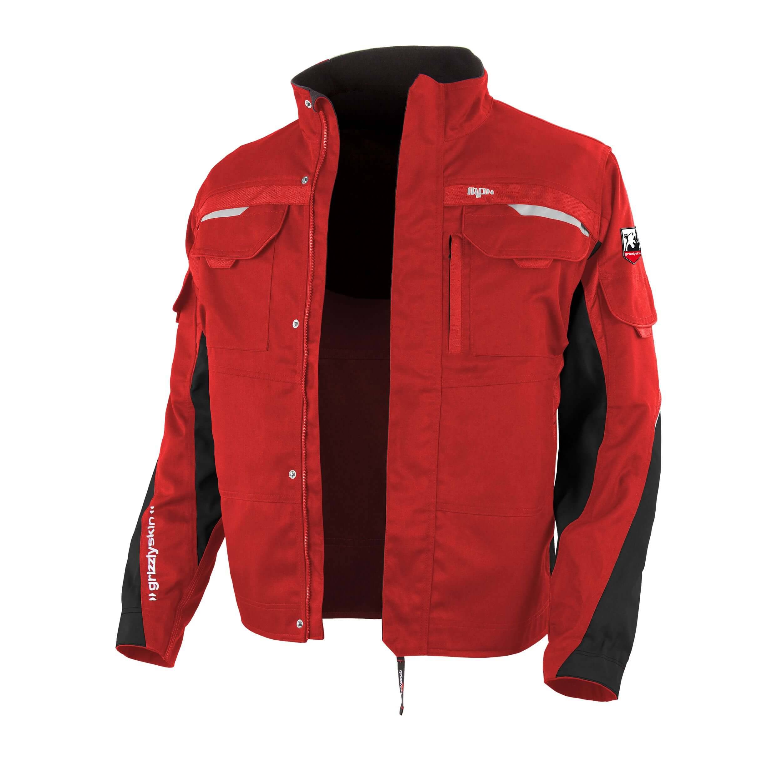 QUALITEX HIGH QUALITY WORKWEAR Bundjacke IRON - rot/schwarz - Herren: M Damen: 40