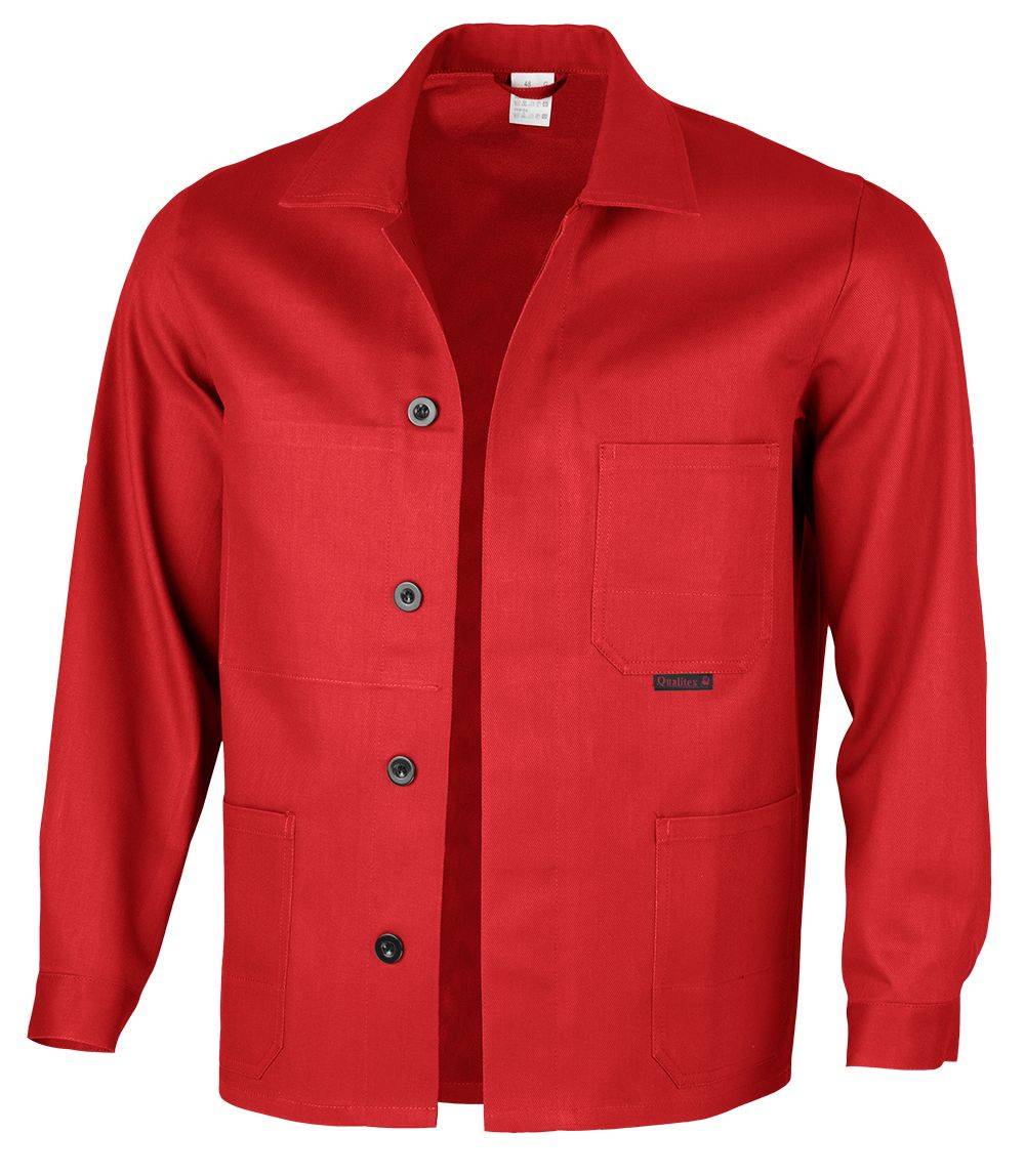 QUALITEX HIGH QUALITY WORKWEAR Langjacke classic - feuerrot - Herren: 46 Damen: 40
