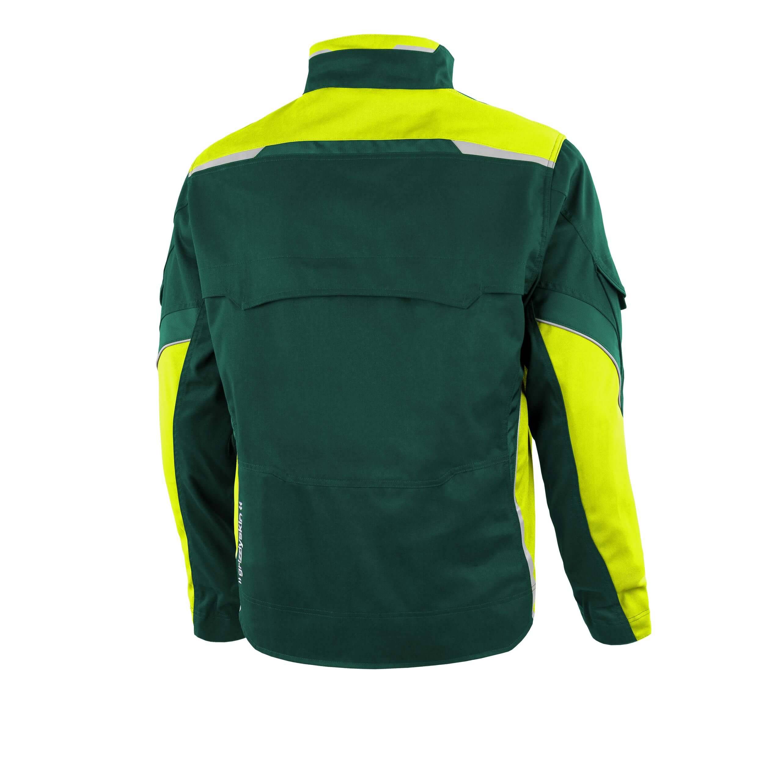 QUALITEX HIGH QUALITY WORKWEAR Bundjacke IRON - grün/warngelb - Herren: 5XL Damen: 64