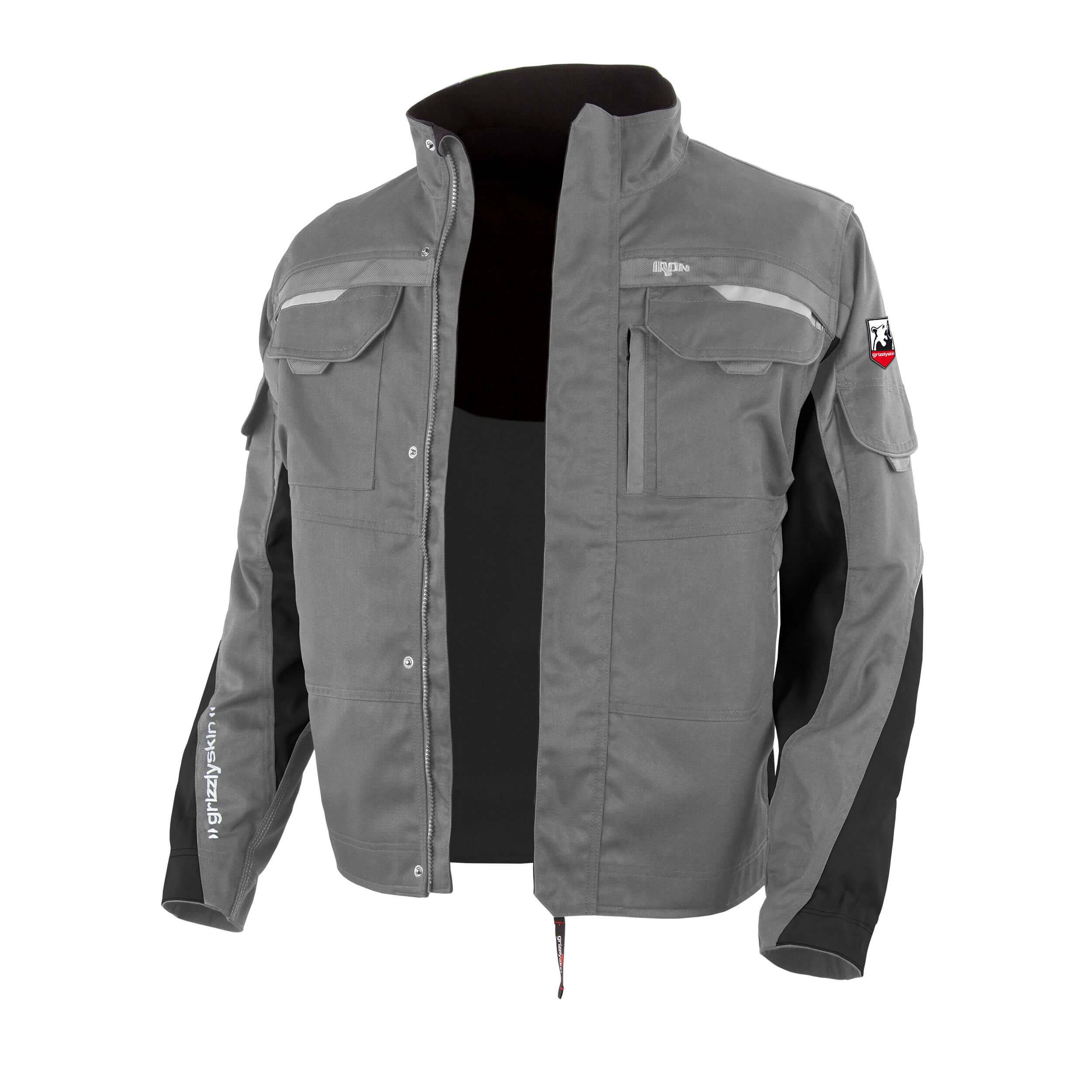 QUALITEX HIGH QUALITY WORKWEAR Bundjacke IRON - grau/schwarz - Herren: 6XL Damen: 68
