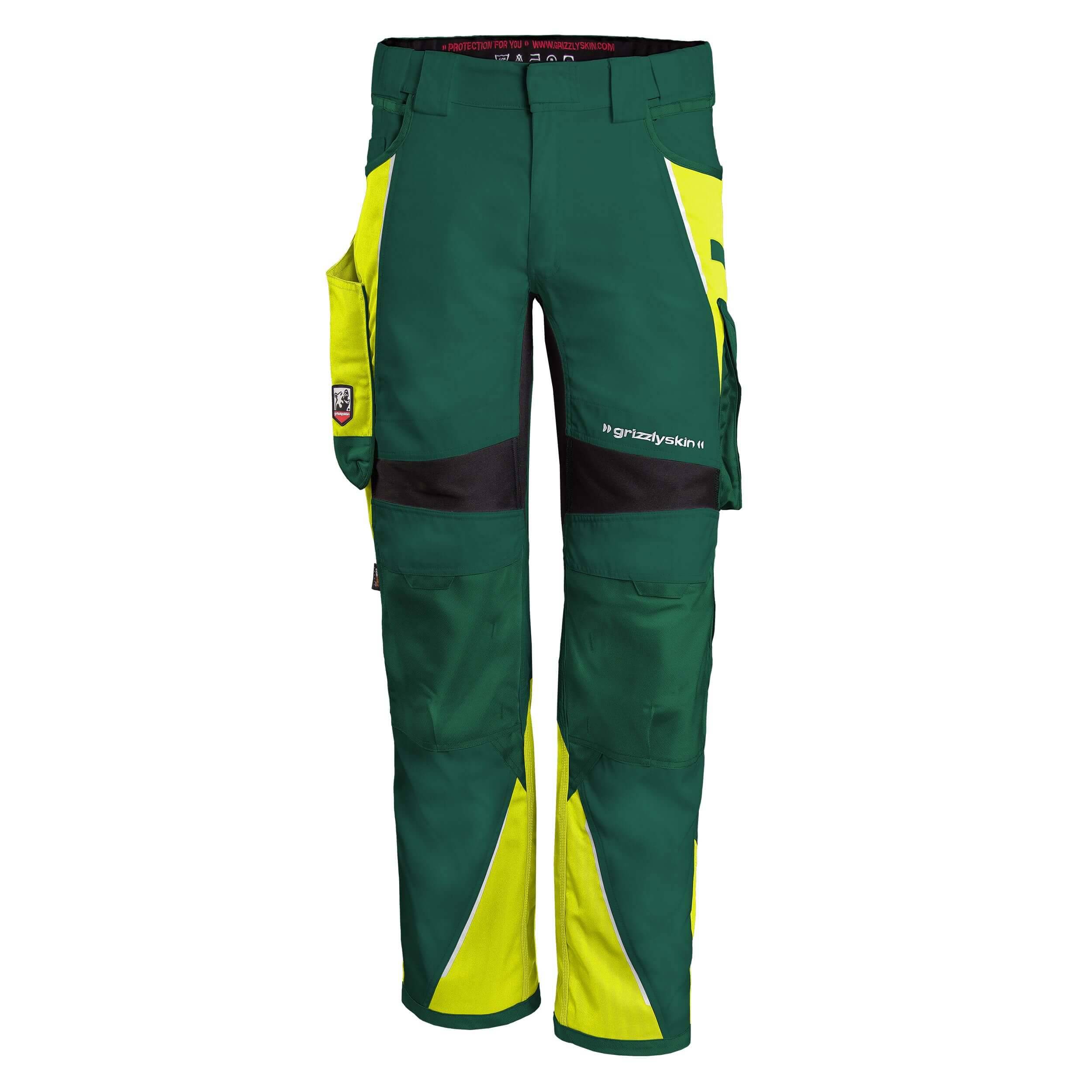 QUALITEX HIGH QUALITY WORKWEAR Bundhose IRON - grün/warngelb - Herren: 46 Damen: 40