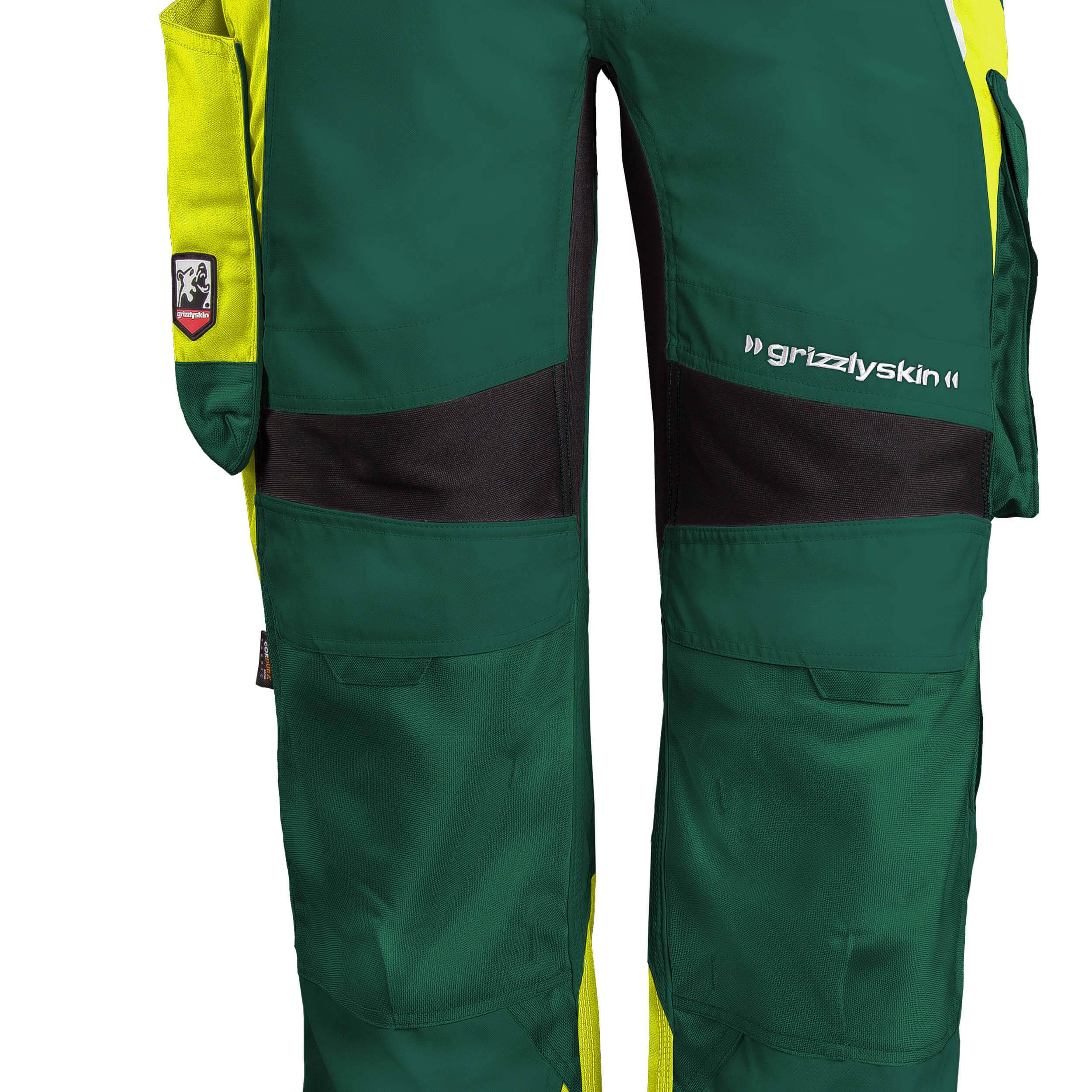 QUALITEX HIGH QUALITY WORKWEAR Bundhose IRON - grün/warngelb - Herren: 31