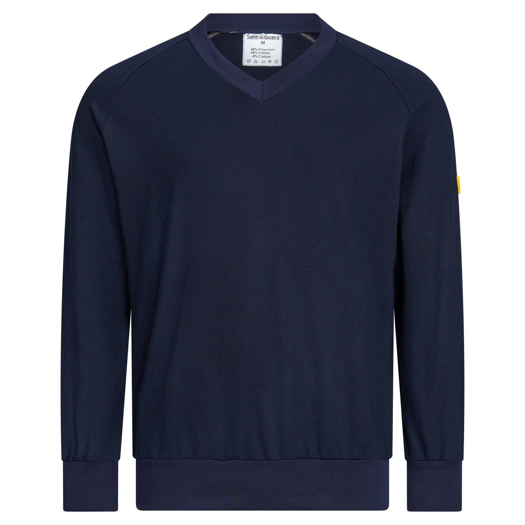 ESD-Sweatshirt, V-Ausschnitt, 280g/m², marineblau, S