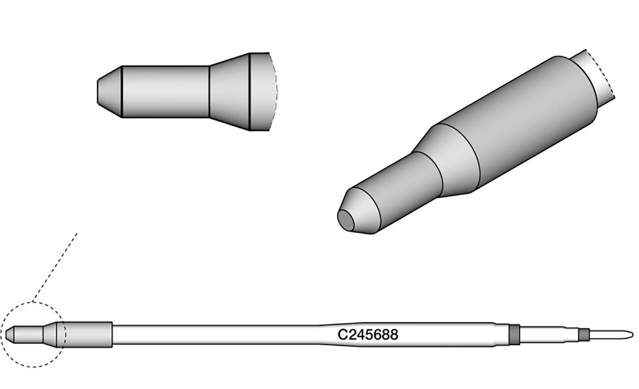 Lötspitze Wärmeschutz, Durchmesser 3,2 mm