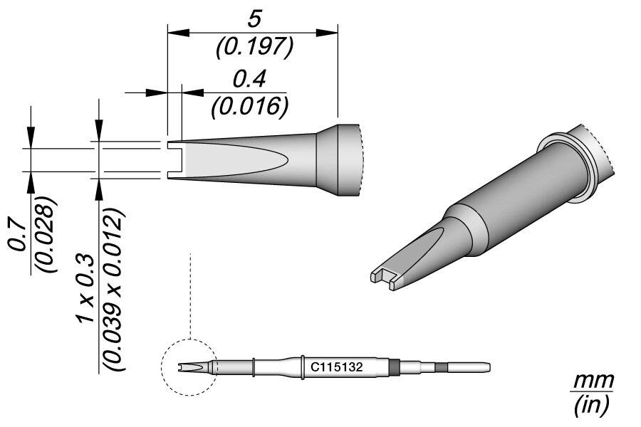 Löt-/Entlötspitze für Nano-Lötkolben NT115