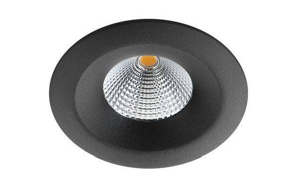 SG-Leuchten LED-Deckeneinbaustrahler LB25 Uniled Isosafe AT schwarz 7W 3000K IP65