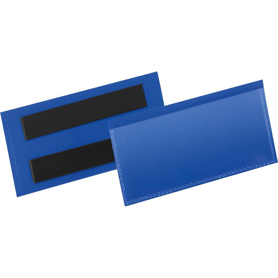 DURABLE Etikettentasche, magnetisch, blau/transparent, 100x38mm, 50/VE