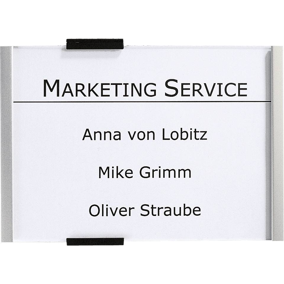 DURABLE Türschild Info-Sign, Aluminium, 210x148,5mm, inkl. Befestigungsmaterial