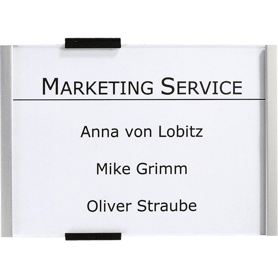 DURABLE Türschild Info-Sign, Aluminium, 210x148,5mm, inkl. Befestigungsmaterial