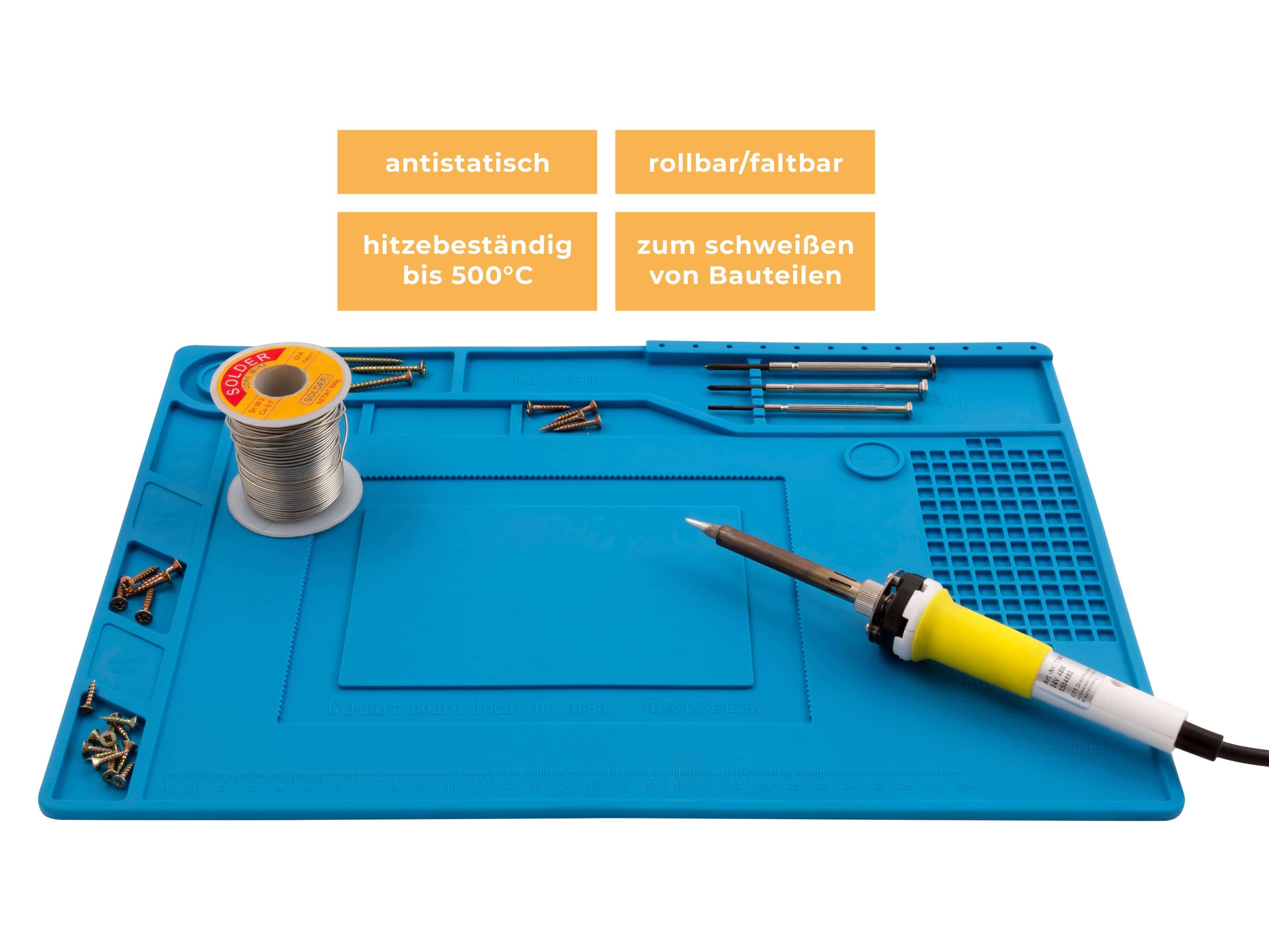 MCPOWER Silikon-Lötmatte, LM-15, 39x27 cm
