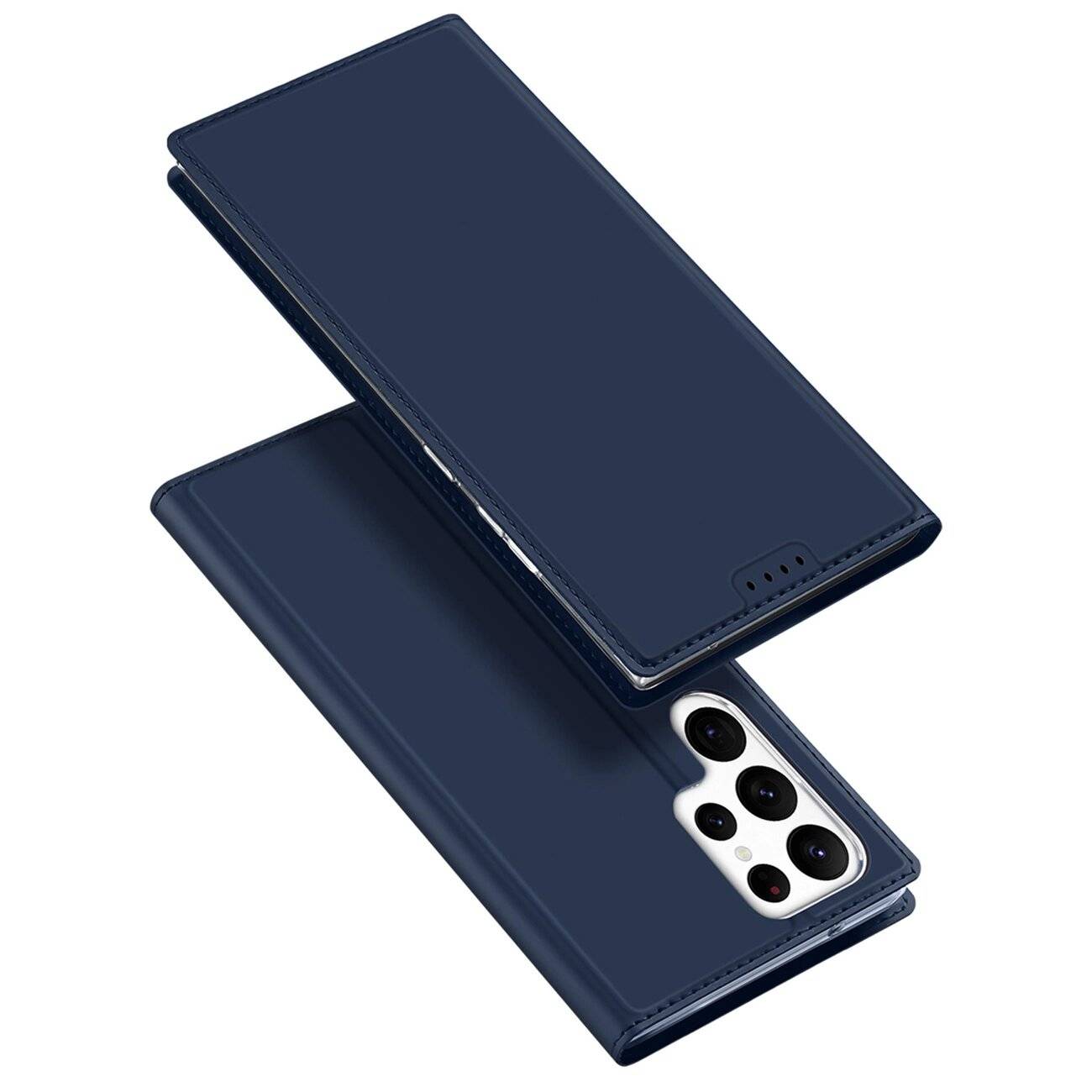 Dux Ducis Skin Pro Hülle Samsung Galaxy S23 Ultra Flip Card Wallet Stand Blau
