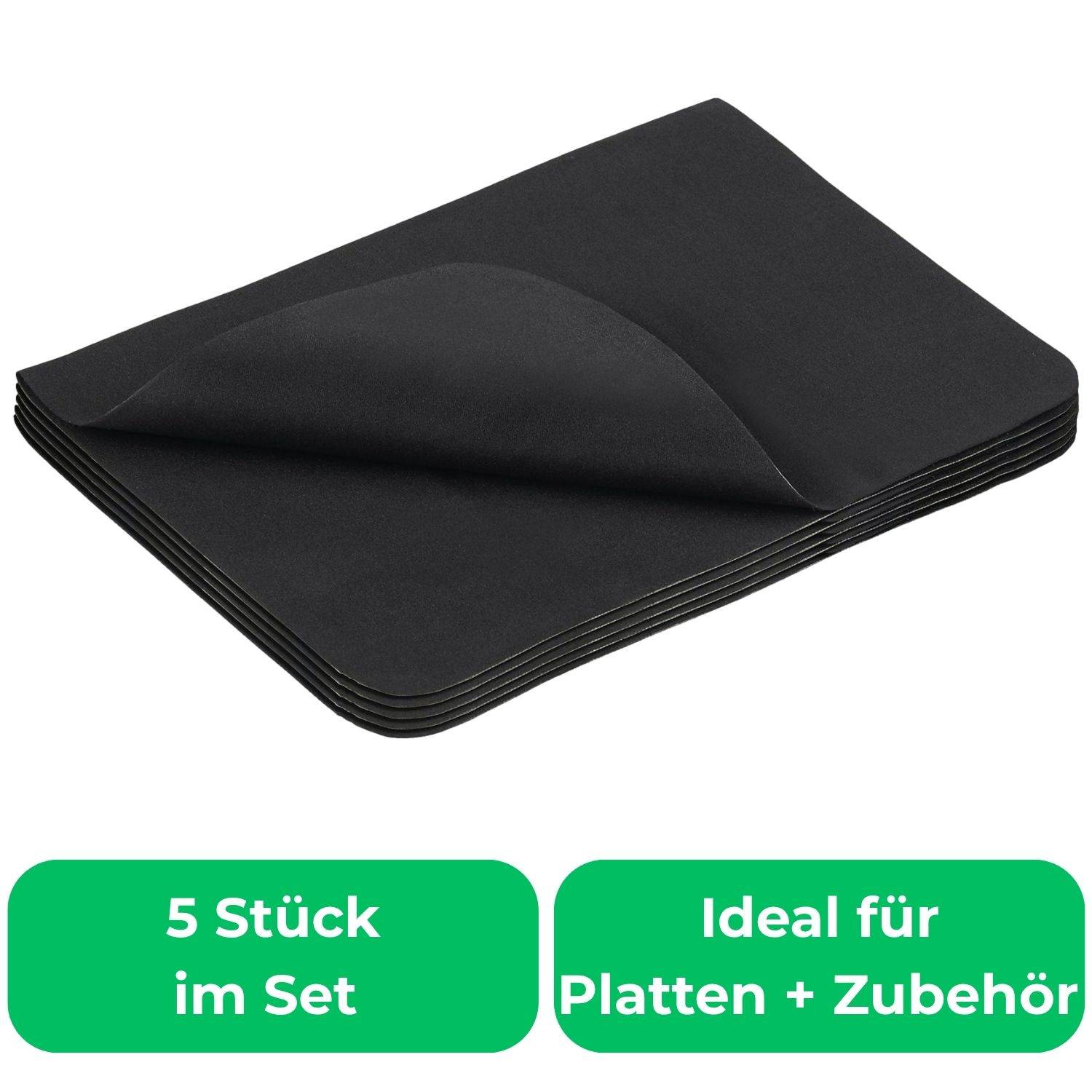 5x Mikrofasertücher für Platten und Phono-Equipment