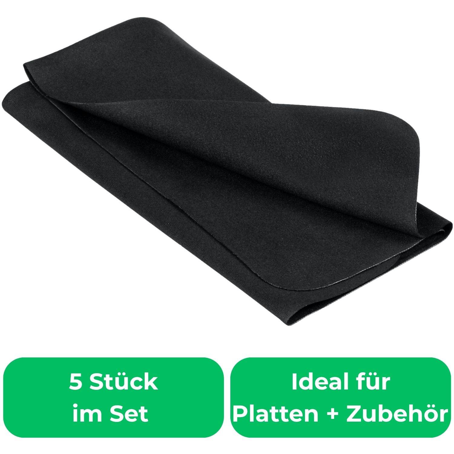 5x Mikrofasertücher für Platten und Phono-Equipment