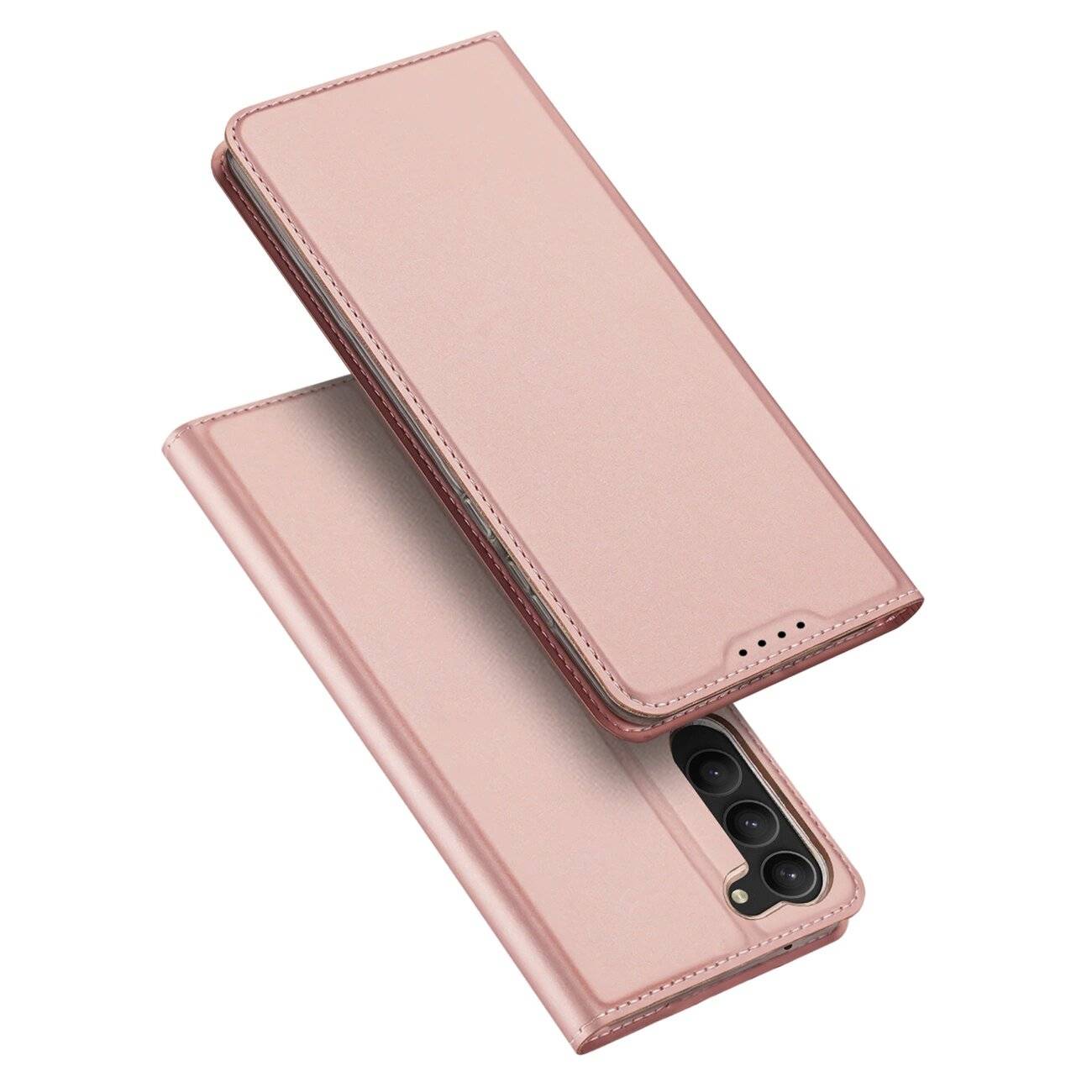 Dux Ducis Skin Pro Hülle Samsung Galaxy S23+ Flip Cover Card Wallet Stand Pink