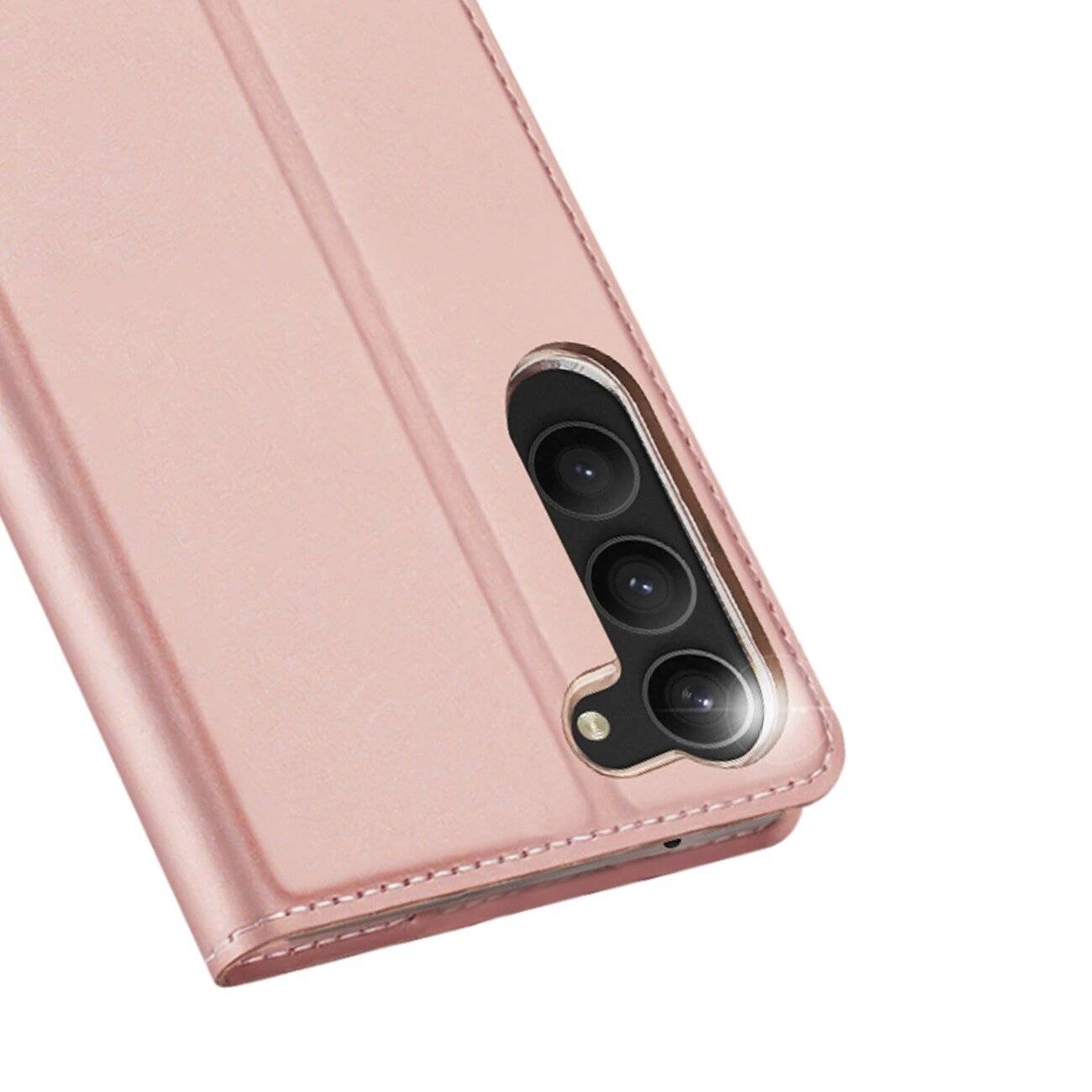Dux Ducis Skin Pro Hülle Samsung Galaxy S23+ Flip Cover Card Wallet Stand Pink
