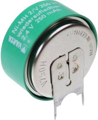 Varta V2/250H-SLF ++/- Knopfzellen-Akku 250H NiMH 250 mAh 2.4 V 1 St