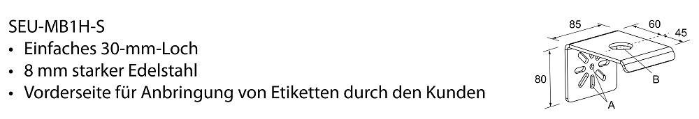 Bernstein Befestigungswinkel SEU-MB1H-S