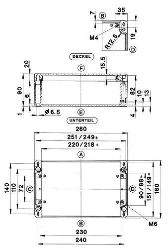 Bernstein Aluminium Gehäuse GEH.CA-300