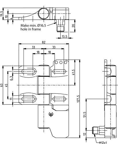 Bernstein Sicherer Scharnierschalter SHS3-U1Z-SR-R