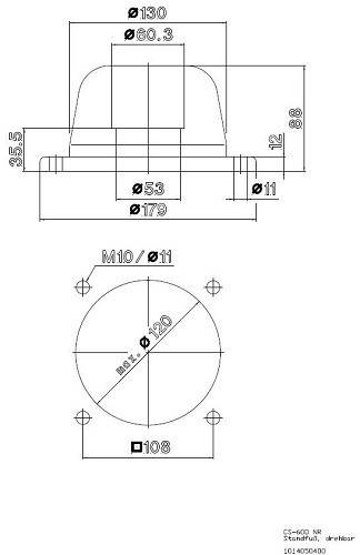 Bernstein Standfuss Außenbefestigung 1014050400