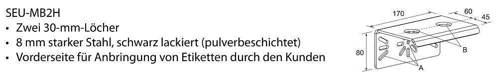 Bernstein Befestigungswinkel SEU-MB2H