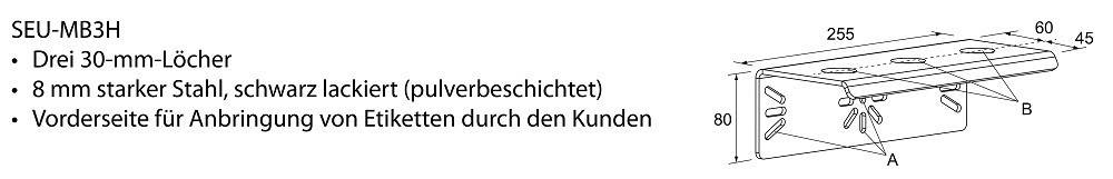 Bernstein Befestigungswinkel SEU-MB3H
