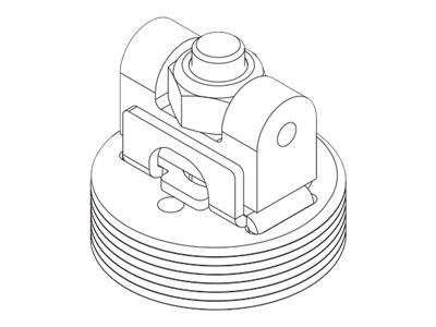 Chief CPA265 Pin Connector Adapter - Montagekomponente (1,5"" Rohradapter mit NPT-Gewindeanschluss)