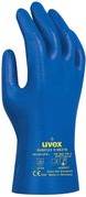 uvex Chemikalien-Schutzhandschuh rubiflex NB 27 B, Gr.11 blau, Baumwoll-Interlock, Beschichtung: vollbeschichtet