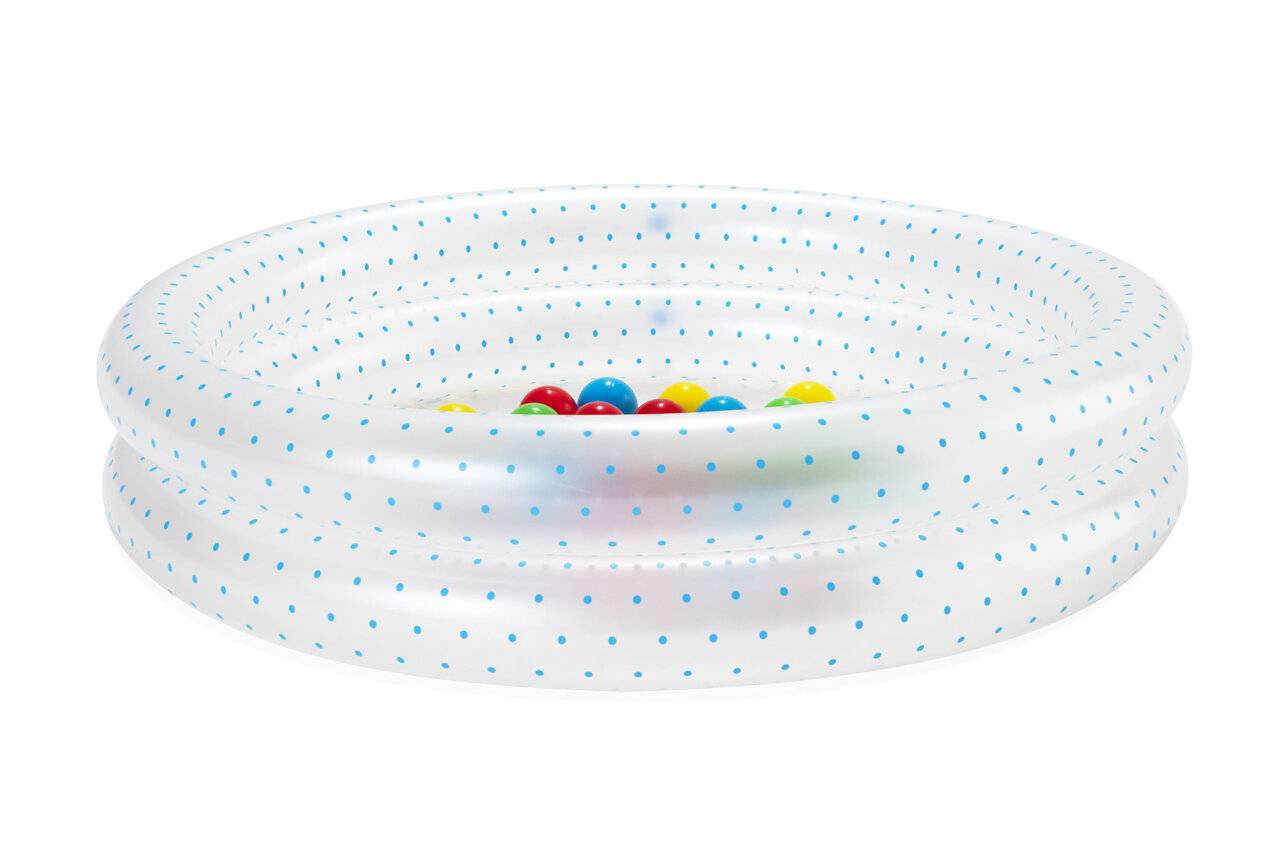 Pool mit Schalen (50 Stück), Durchmesser 91cm - Mix 2 Farben (rosa, blau)